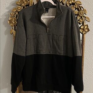 Her Universe Star Wars Black/Gray Quarter Zip Ahsoka Tano Pullover - Small